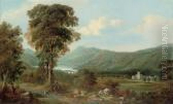 Taymouth Castle, Perthshire Oil Painting by Thomas Creswick
