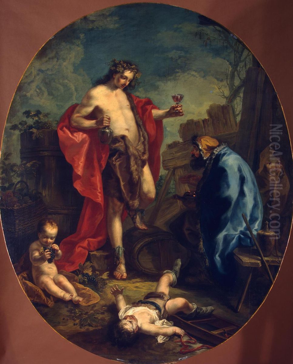 Autumn and Winter Oil Painting by Anton Kern