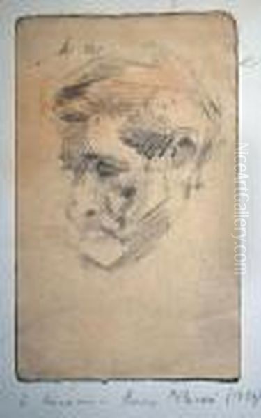 Ritratto Di Rocco Milanesi Oil Painting by Luigi Crisconio