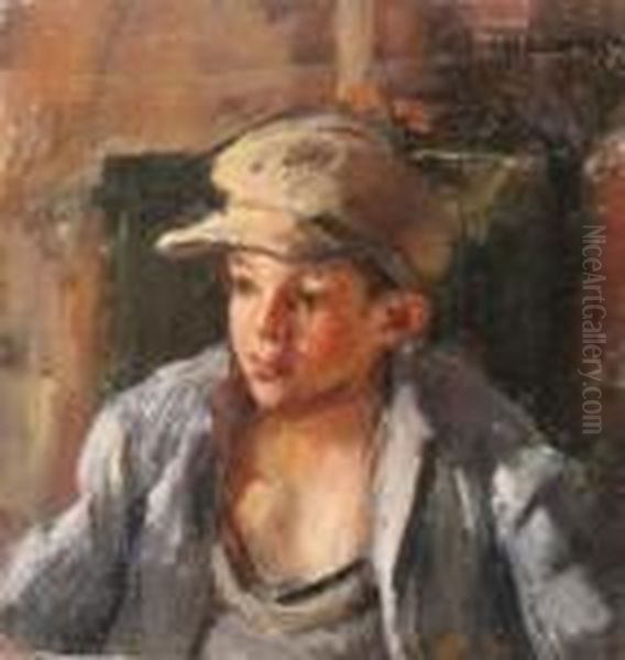 Scugnizzo Oil Painting by Luigi Crisconio