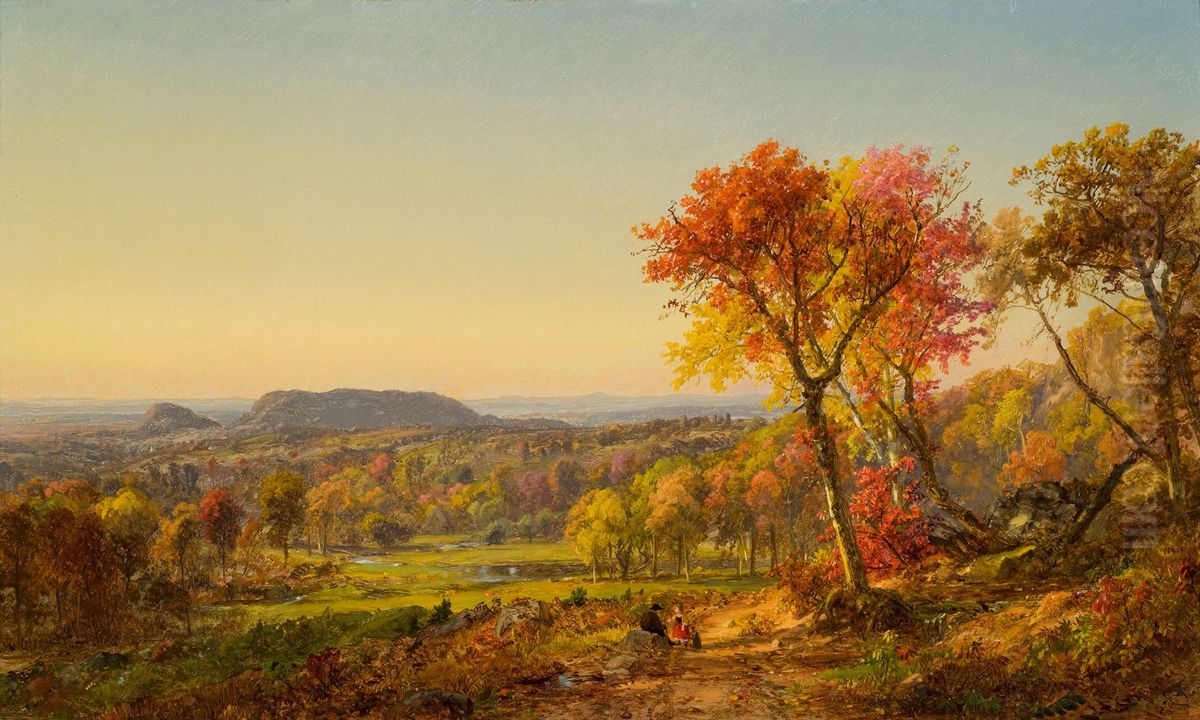 Mounts Adam And Eve Oil Painting by Jasper Francis Cropsey
