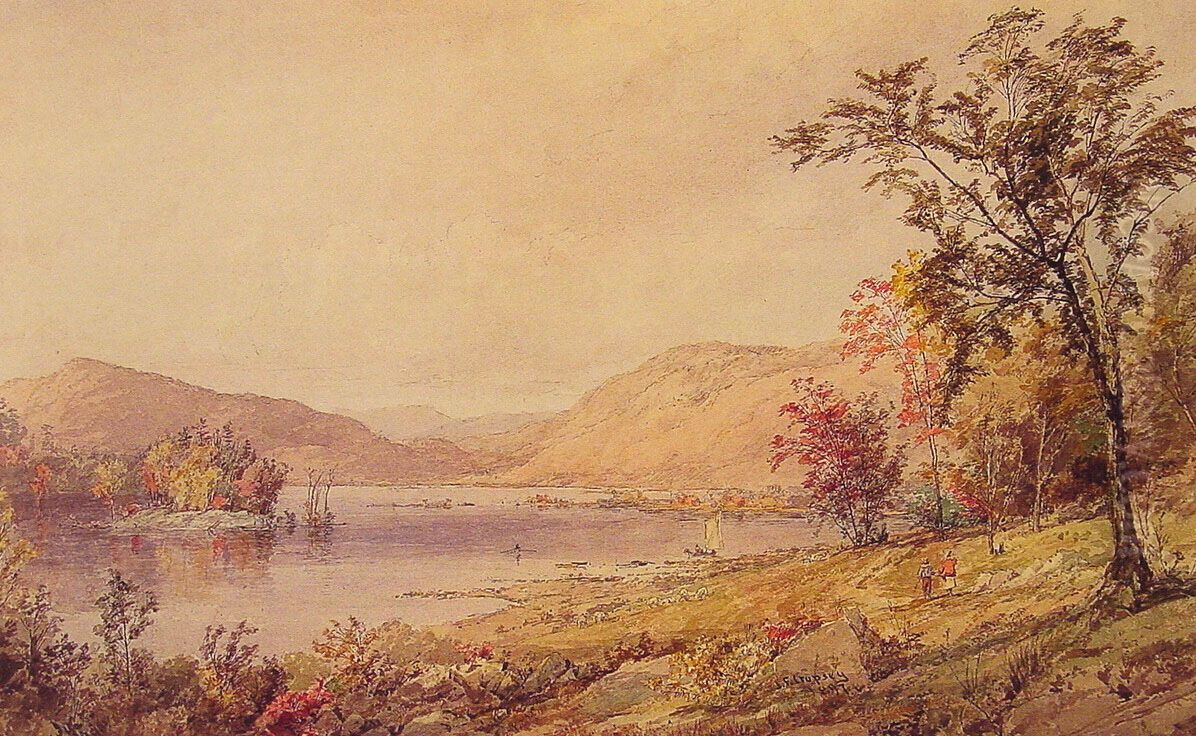 Greenwood Lake, New Jersey Oil Painting by Jasper Francis Cropsey