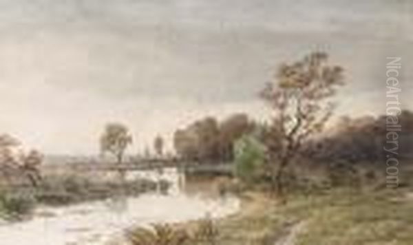 Hackensack Meadows In The Autumn Oil Painting by Jasper Francis Cropsey