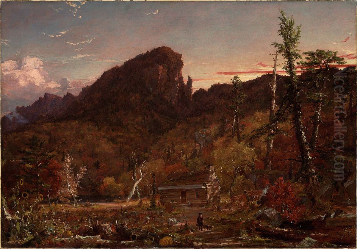 Eagle Cliff, New Hampshire Oil Painting by Jasper Francis Cropsey
