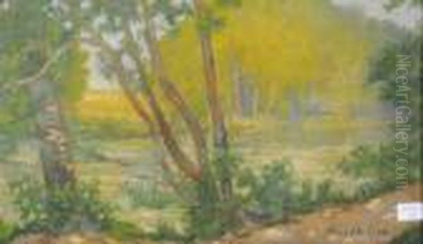 Cours D'eau En Foret Oil Painting by Henri Edmond Cross