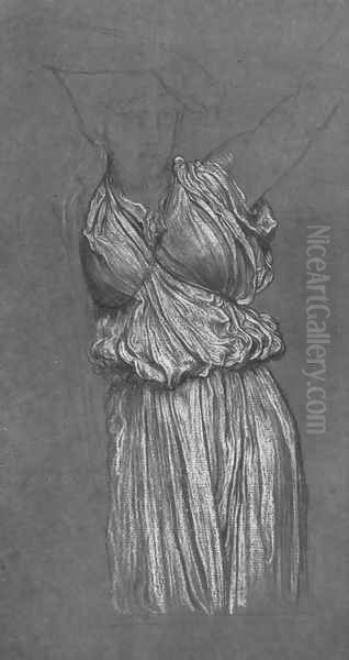 Study Of Drapery For The Last Watch Of Hero Oil Painting by Lord Frederick Leighton
