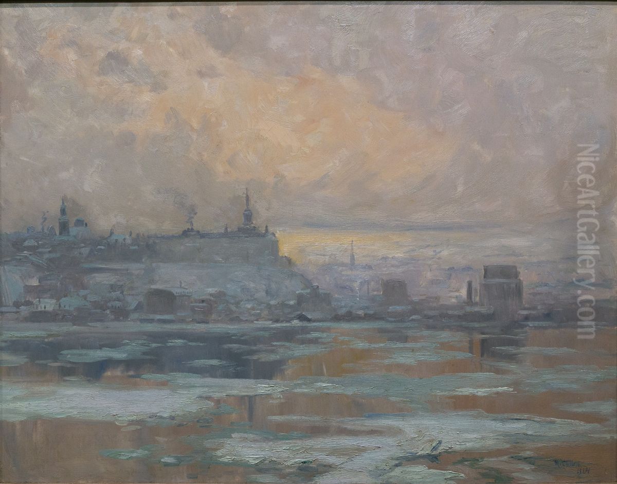 Quebec City From Levis Oil Painting by Maurice Galbraith Cullen