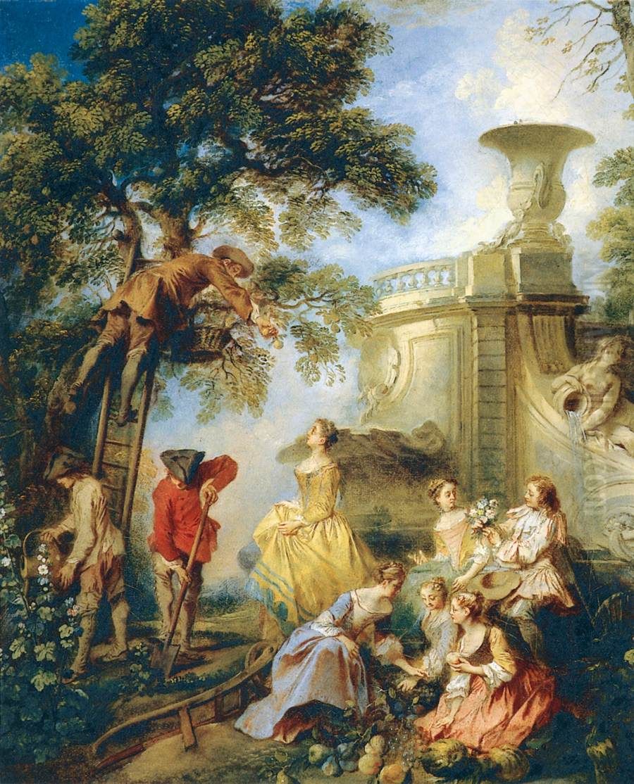 The Earth Oil Painting by Nicolas Lancret