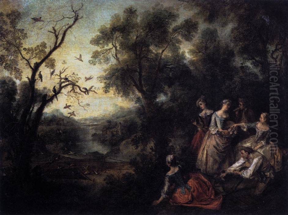 Spring Oil Painting by Nicolas Lancret