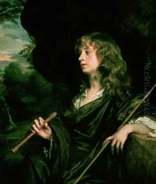 Young Man as a Shepherd Oil Painting by Sir Peter Lely