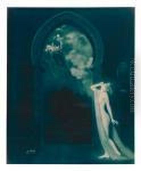 Castle Of Dreams. Oil Painting by Edward Sherrif Curtis