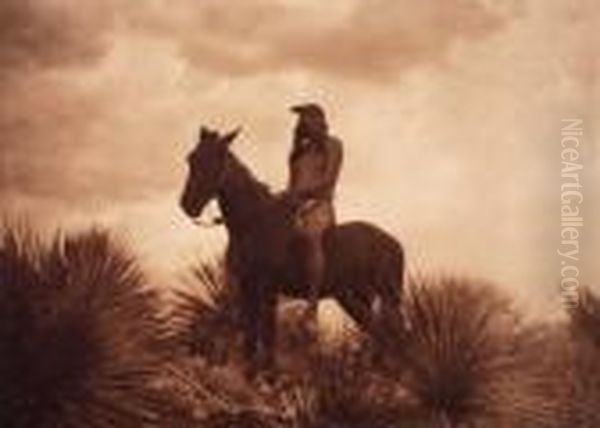 Untitled Oil Painting by Edward Sherrif Curtis