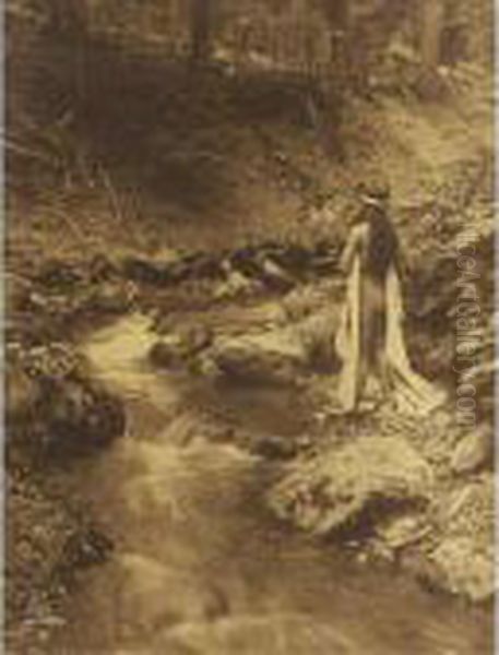The Maid Of Dreams Oil Painting by Edward Sherrif Curtis