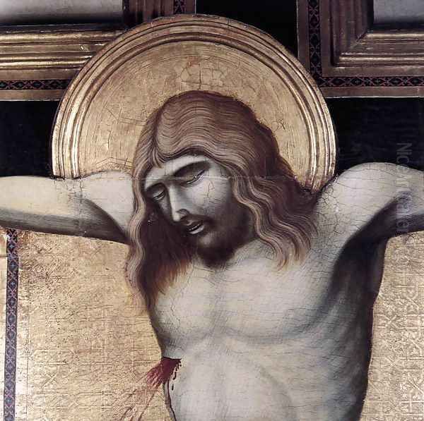 Crucifix (detail 1) c. 1320 Oil Painting by Pietro Lorenzetti