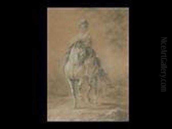 Reiterin Zu Pferd Oil Painting by Aelbert Cuyp