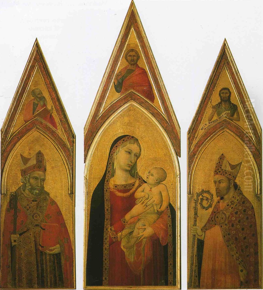 Altarpiece of St Proculus Oil Painting by Ambrogio Lorenzetti