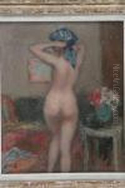 Interieur Au Nu Oil Painting by Georges dEspagnat