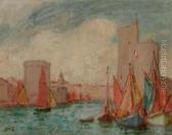La Rochelle Oil Painting by Georges dEspagnat