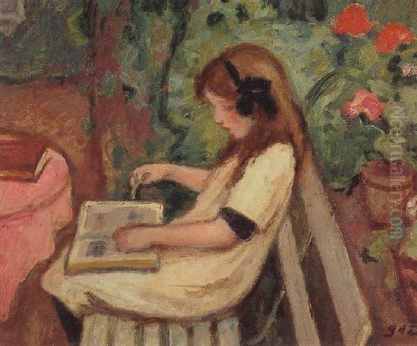 La Lecture Oil Painting by Georges dEspagnat