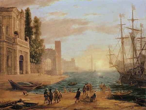 A Seaport, 1639 Oil Painting by Claude Lorrain (Claude Gellee)
