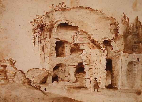A Ruin on the Palatine Oil Painting by Claude Lorrain (Claude Gellee)