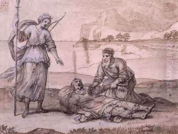 Asclepius Reviving Hippolytus Oil Painting by Claude Lorrain (Claude Gellee)