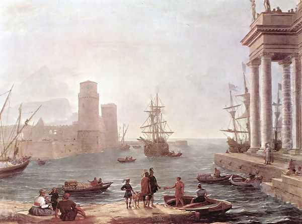 Departure Of Ulysses From The Land Of The Feaci Oil Painting by Claude Lorrain (Claude Gellee)