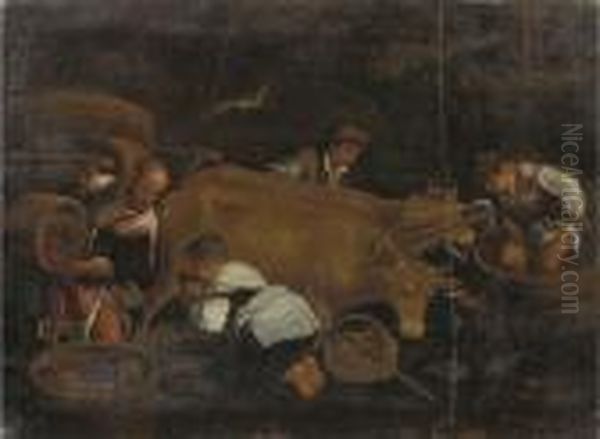 An Allegory Of Autumn Oil Painting by Jacopo Bassano (Jacopo da Ponte)