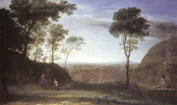 Landscape with Noli Me Tangere Scene 1681 Oil Painting by Claude Lorrain (Claude Gellee)