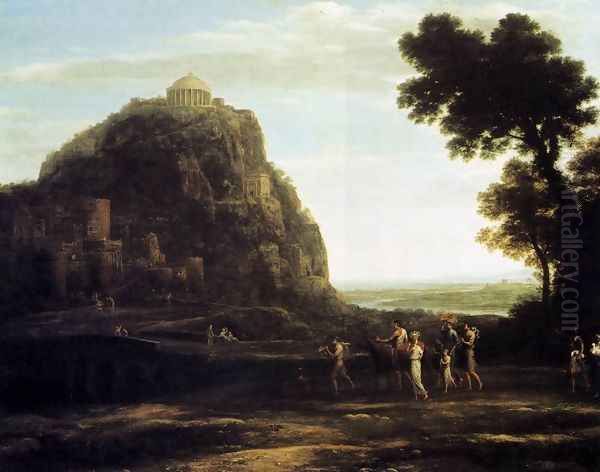 View of Delphi 1672 Oil Painting by Claude Lorrain (Claude Gellee)