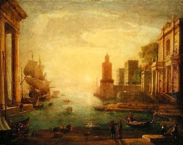 The Grand Canal, Venice Oil Painting by Claude Lorrain (Claude Gellee)