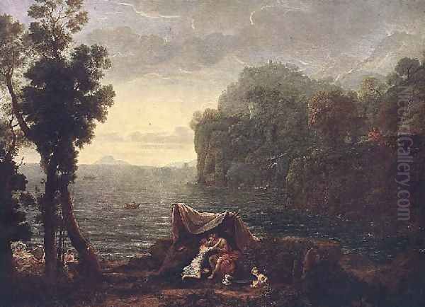 The Landscape With Acis And Gala Oil Painting by Claude Lorrain (Claude Gellee)