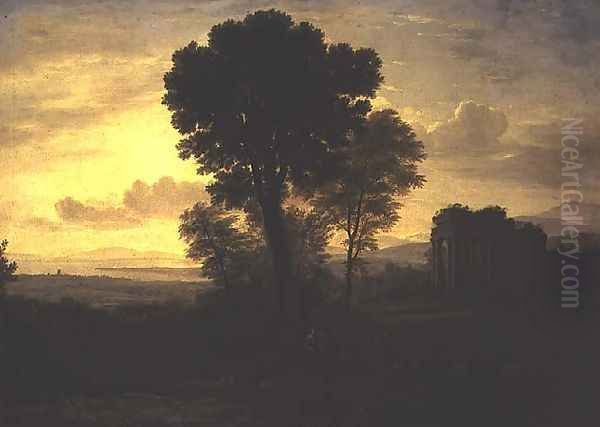 Morning Oil Painting by Claude Lorrain (Claude Gellee)