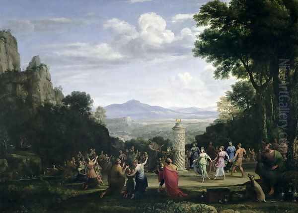 The Adoration of the Golden Calf, 1660 Oil Painting by Claude Lorrain (Claude Gellee)