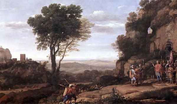 Landscape with David at the Cave of Abdullam, 1658 Oil Painting by Claude Lorrain (Claude Gellee)