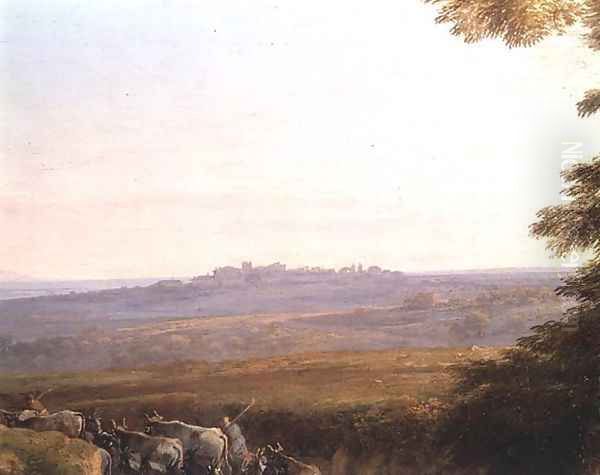 Landscape with Cowherds Oil Painting by Claude Lorrain (Claude Gellee)