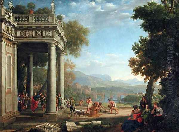 David sacred king by Samuel Oil Painting by Claude Lorrain (Claude Gellee)