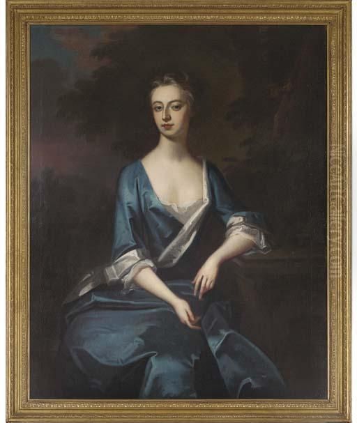 Portrait Of Harriet, Duchess Of Manchester Oil Painting by Michael Dahl