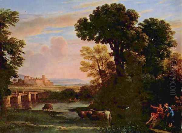 Landscape with Shepherd (Pastorale) Oil Painting by Claude Lorrain (Claude Gellee)