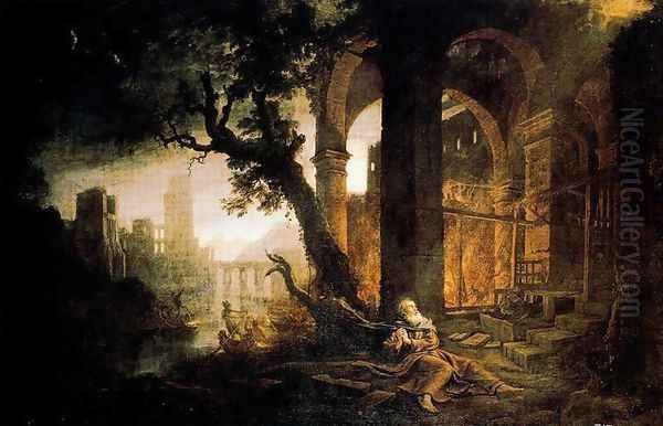 Landscape with the temptations of San Antonio Abad Oil Painting by Claude Lorrain (Claude Gellee)