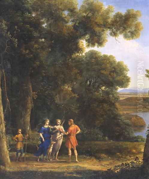 Landscape with Figures 2 Oil Painting by Claude Lorrain (Claude Gellee)