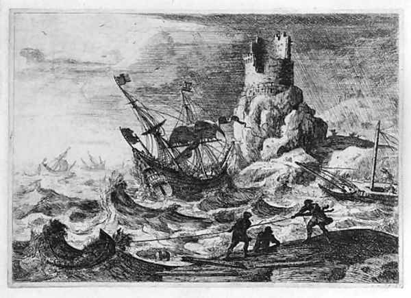 Le Naufrage (M. 35) Oil Painting by Claude Lorrain (Claude Gellee)