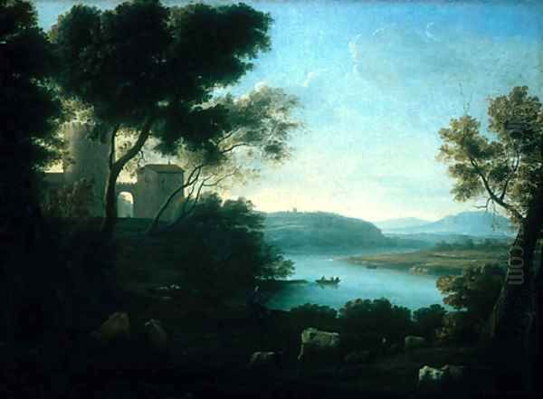 Pastoral Landscape The Roman Campagna ca 1639 Oil Painting by Claude Lorrain (Claude Gellee)