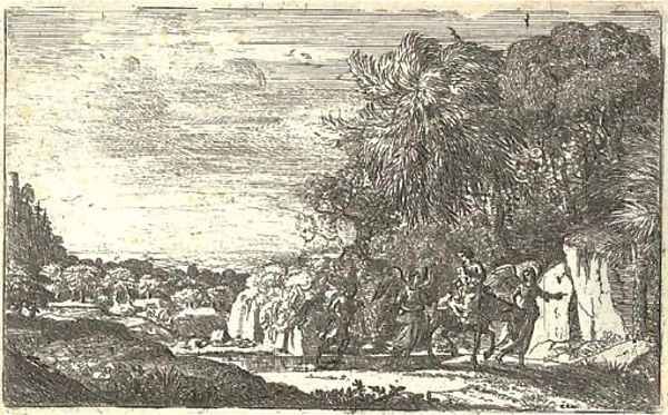 The Flight into Egypt (Mannocci 9) Oil Painting by Claude Lorrain (Claude Gellee)