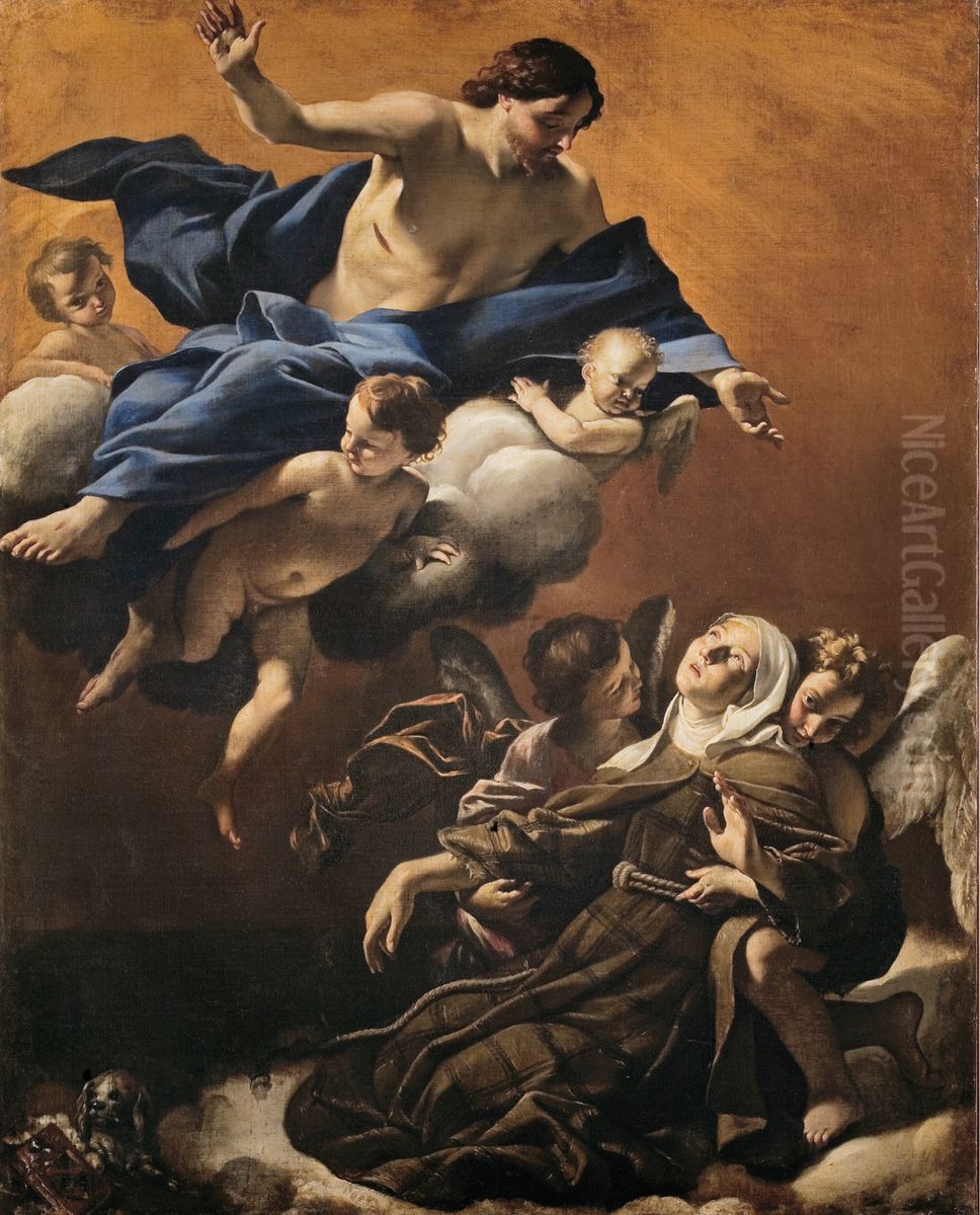 Ecstasy of St Margaret of Cortona Oil Painting by Giovanni Lanfranco