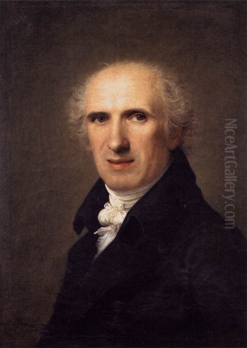 Portrait Of Canova Oil Painting by Gaspare Landi