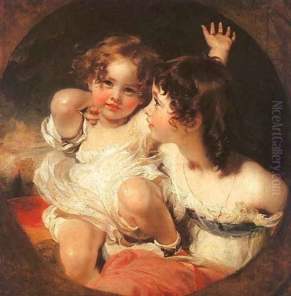 The Calmady Children 1824 Oil Painting by Sir Thomas Lawrence
