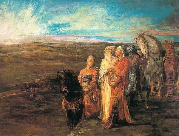 Halt of the Wise Men 1878-79 Oil Painting by John La Farge