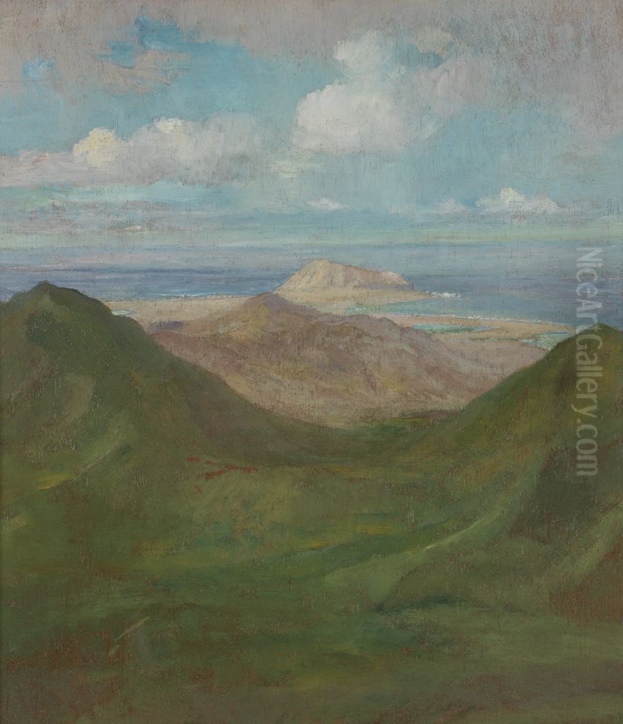 The Great Pali Oil Painting by John La Farge