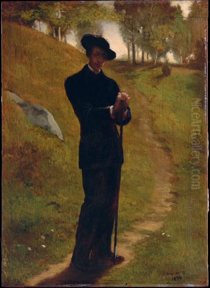 Portrait of the Painter Oil Painting by John La Farge